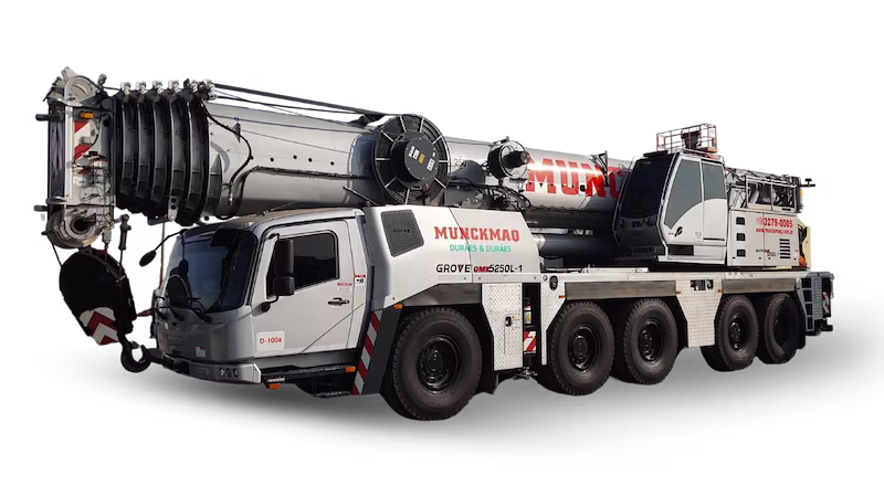 Guindaste todo terreno Grove GMK5250L para locação em Campinas SP