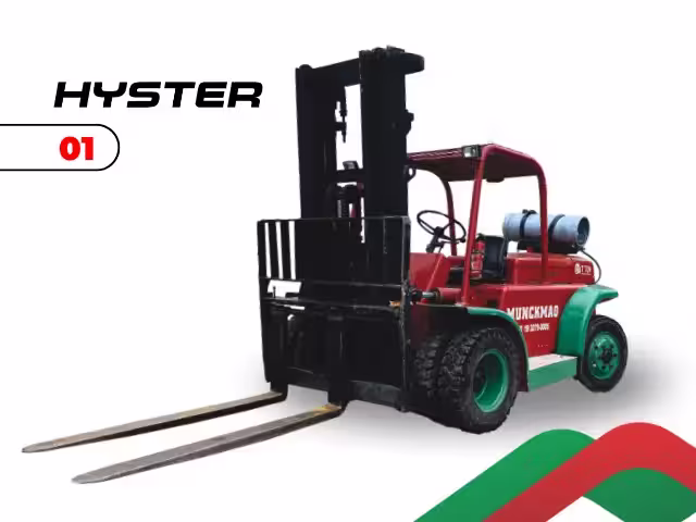 Empilhadeira Hyster 7 toneladas para locação em Campinas SP — equipamento de grande porte para cargas pesadas industriais