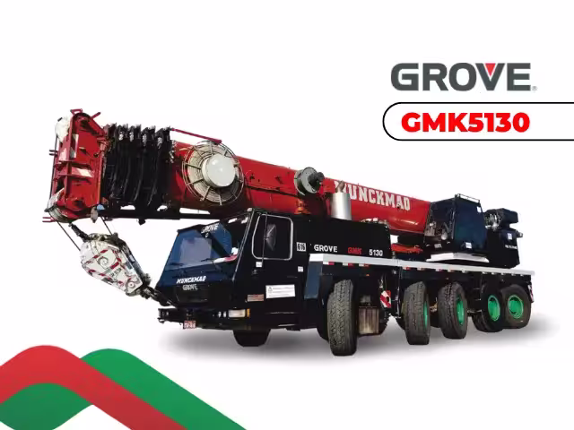 Guindaste Grove GMK5130 130 toneladas para locação em Campinas SP