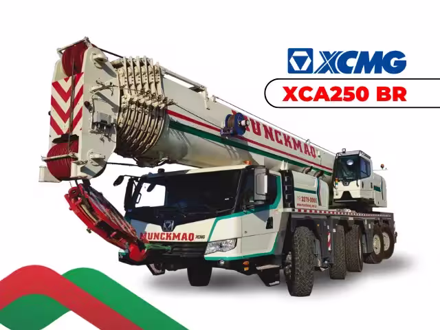 Guindaste XCMG XCA250 BR 250 toneladas para locação em Campinas SP