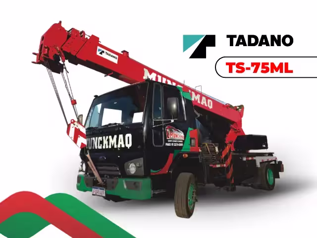 Guindaste Tadano TS-75ML 8 toneladas para locação em Campinas SP