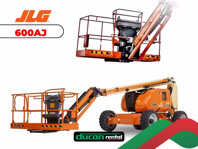 Plataforma articulada JLG 600AJP para locação em Campinas — 20 metros de alcance para obras industriais de grande porte