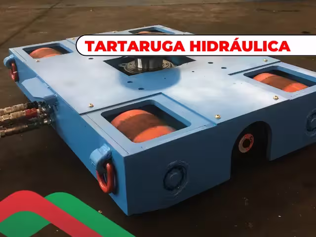 Tartaruga hidráulica 30 toneladas para remoção industrial — locação de equipamento para transporte de máquinas