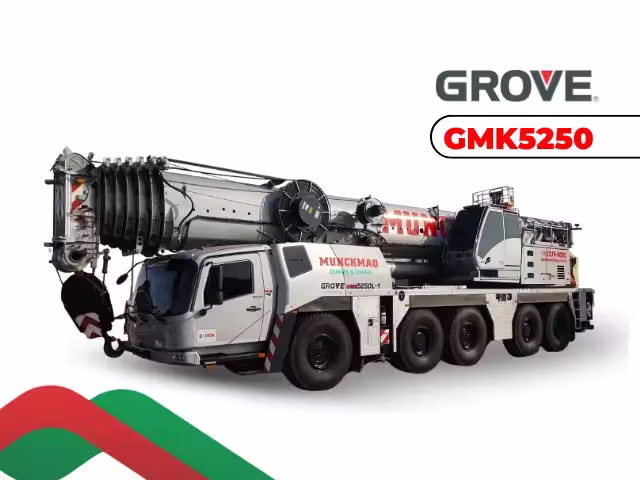 Guindaste Grove GMK5250L 250 toneladas disponível em Catalão Goiás