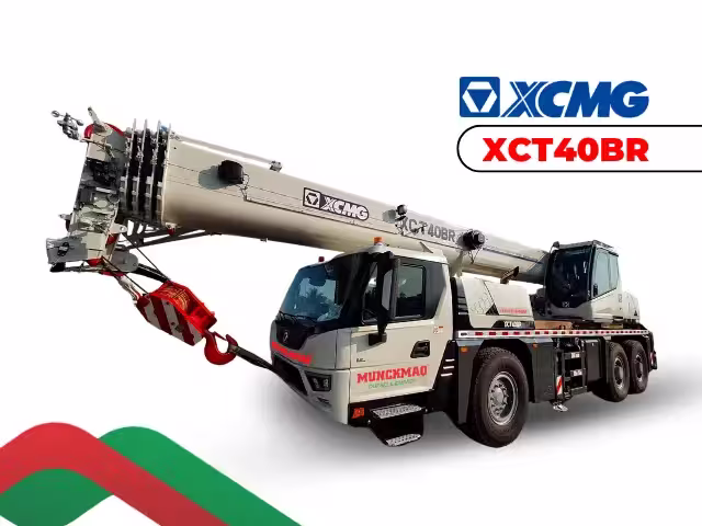 Guindaste XCMG XCT40 de 40 toneladas em operação em Catalão GO
