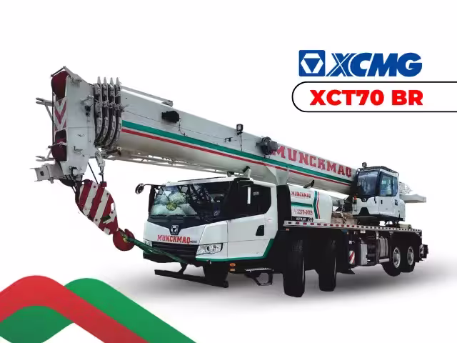 Guindaste XCMG XCT70 de 70 toneladas para locação em Catalão GO