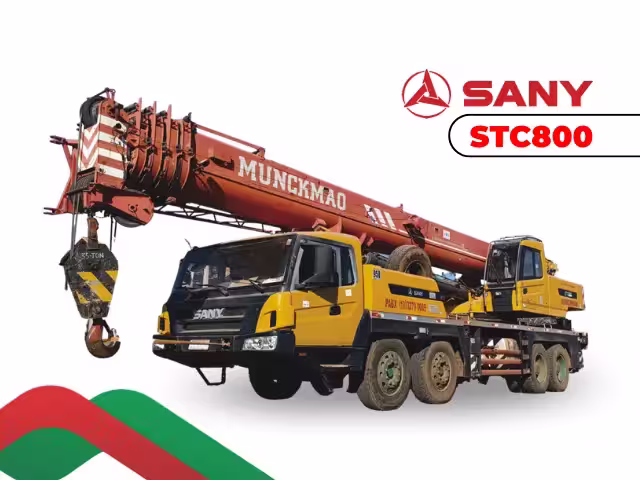 Guindaste Sany STC800 de 80 toneladas em Catalão Goiás