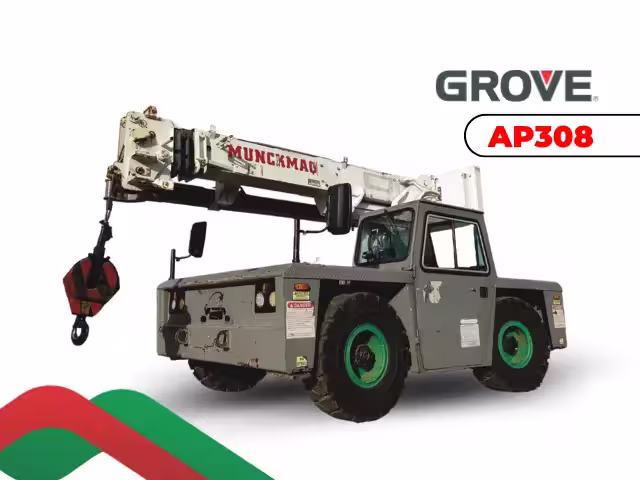 Guindaste Grove AP308 de 8 toneladas para locação em Catalão GO