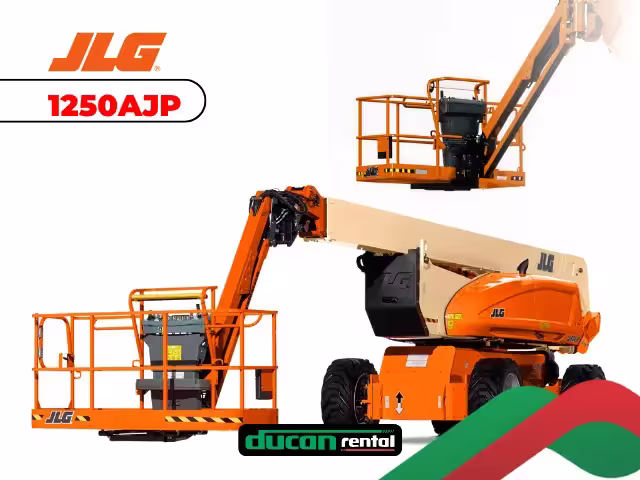 Plataforma elevatória articulada JLG 1250AJP para locação em Catalão — maior alcance com 28,6 metros de altura profissional